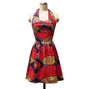 Trashy Diva | Trixie Tribal Print Halter Retro Pin Up Fit Flare Mini Swing Dress